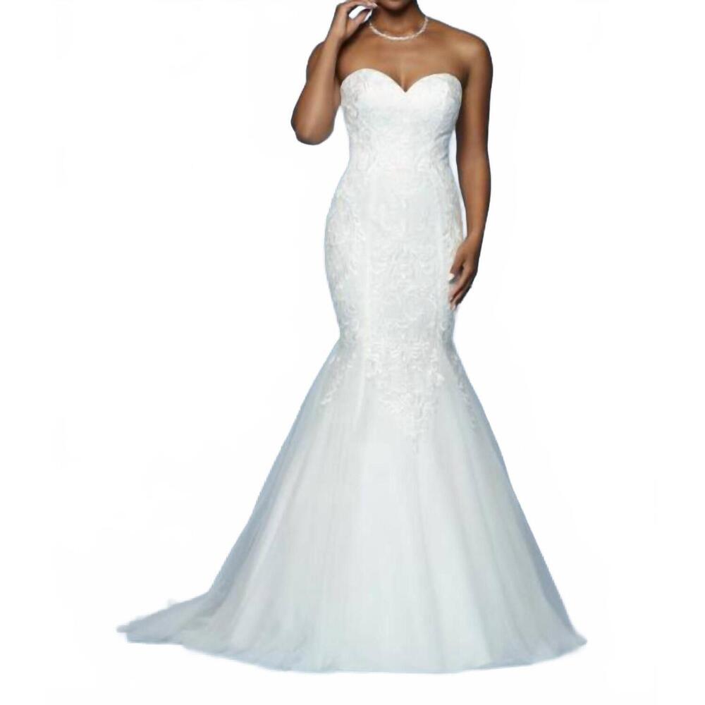NEW DAVINCI BRIDAL mermaid wedding dress in white